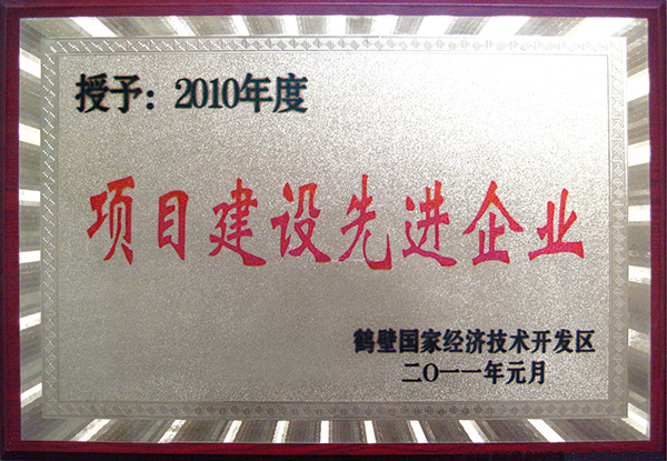 項目建設先進企業 項目建設先進企業